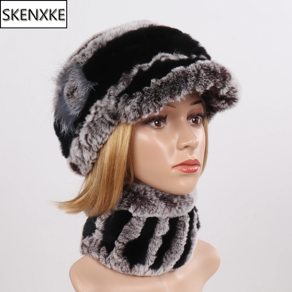 Winter Women Knitted Real Fur Caps Scarfs 100% Natural Warm Rex Rabbit Fur Hat Scarves Sets Lady Fashion Genuine Fur Hat Muffler
Winter Women Knitted Real Fur Caps Scarfs 100% Natural Warm Rex Rabbit Fur Hat Scarves Sets Lady Fashion Genuine Fur Hat Muffler