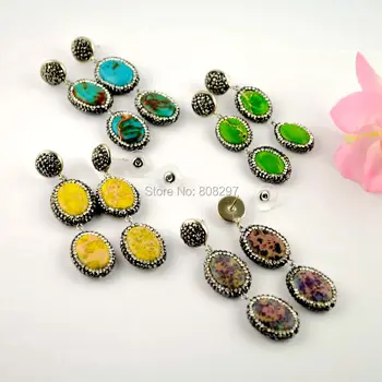 For Women 4Pairs Charm Mixed Color Imperial Stones Stone Earring, with Crystal Zircon Paved Dangle Jewelry 2017 Earrings
For Women 4Pairs Charm Mixed Color Imperial Stones Stone Earring, with Crystal Zircon Paved Dangle Jewelry 2017 Earrings