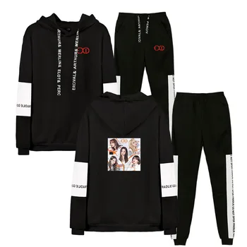 EXID Fashion Printed Two Piece Set Women/Men Kpop Long Sleeve Hoodies+Sweatpants 2019 Hot Sale Casual Streetwear Clothes
EXID Fashion Printed Two Piece Set Women/Men Kpop Long Sleeve Hoodies+Sweatpants 2019 Hot Sale Casual Streetwear Clothes