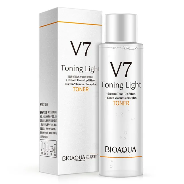 BIOAQUA V7 toning Toner lazy makeup supple skin care Moisturizing Whitening Anti-aging Anti Wrinkle brighten skin 120ml
BIOAQUA V7 toning Toner lazy makeup supple skin care Moisturizing Whitening Anti-aging Anti Wrinkle brighten skin 120ml