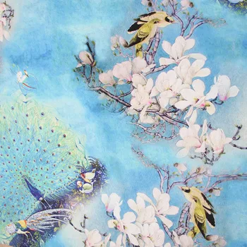FYS28 1meter Peacock Florals Birds Fabric Thicken Gambiered Canton Gauze Women Dress Fabrics of Qiqao Sewing DIY Accessories
FYS28 1meter Peacock Florals Birds Fabric Thicken Gambiered Canton Gauze Women Dress Fabrics of Qiqao Sewing DIY Accessories