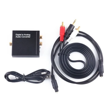 Digital Coaxial Toslink Optical to Analog L/R RCA Audio Converter Adapter Female to 3.5 mm Jack Male Audio adapter
Digital Coaxial Toslink Optical to Analog L/R RCA Audio Converter Adapter Female to 3.5 mm Jack Male Audio adapter