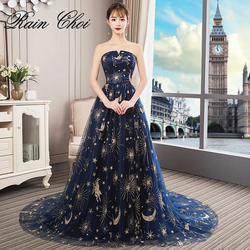 Formal Evening Dresses 2019 Strapless Wedding Party Prom Gown Sexy Long Evening Dress With Train
Formal Evening Dresses 2019 Strapless Wedding Party Prom Gown Sexy Long Evening Dress With Train