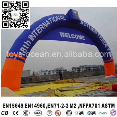 Customize PVC and oxford cloth inflatable advertising arch, inflatable sport arch for sale
Customize PVC and oxford cloth inflatable advertising arch, inflatable sport arch for sale
