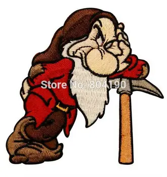 Snow White Dwarf Grumpy Film TV MOVIE Cute Lovely Cartoon Girl Dress Classic Lovely Embroideried Patch Badge 
Snow White Dwarf Grumpy Film TV MOVIE Cute Lovely Cartoon Girl Dress Classic Lovely Embroideried Patch Badge