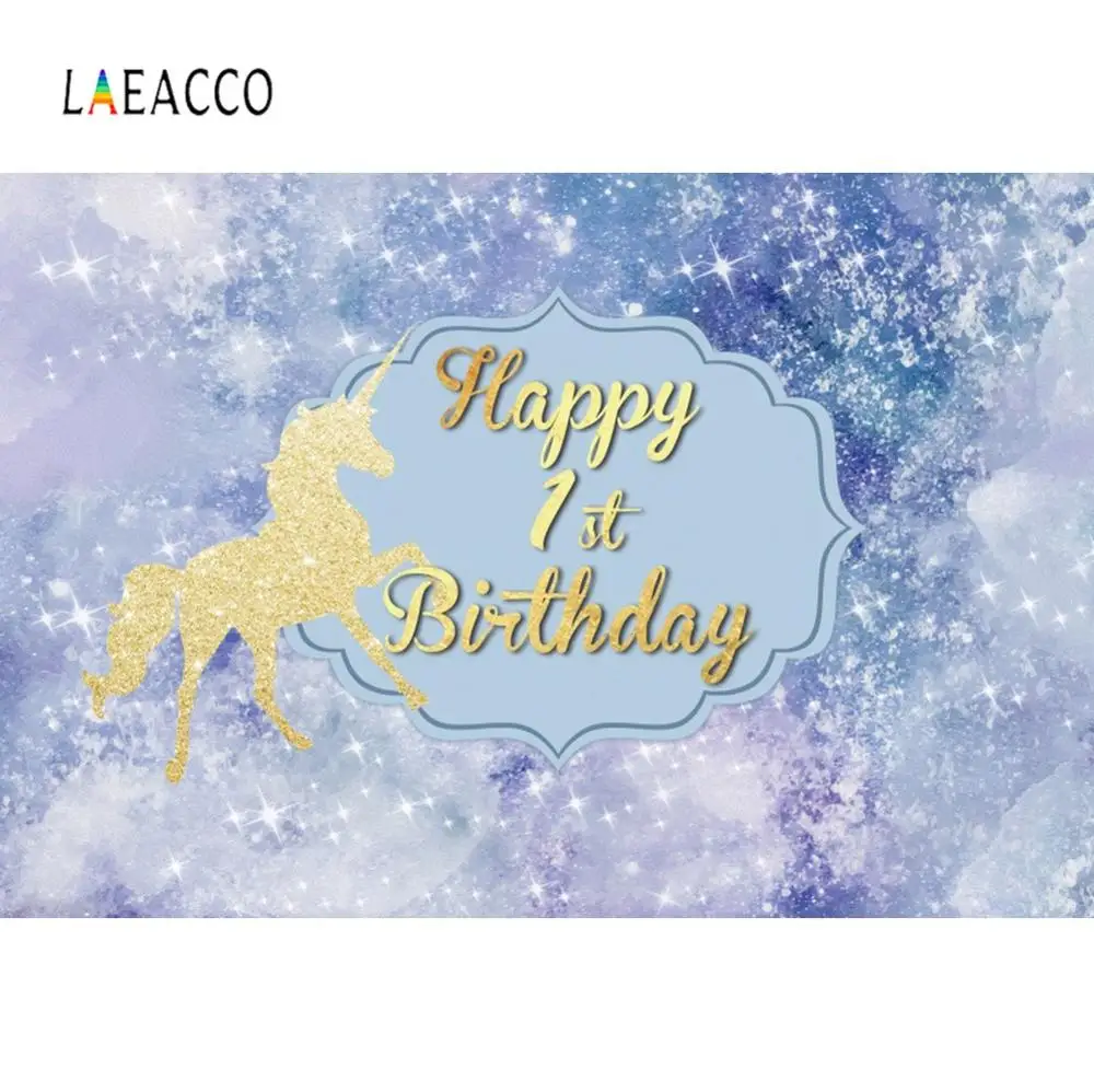Laeacco Glitter Star Gold Unicorn Party Happy 1st Birthday Baby Photo Backgrounds Photographic Backdrops Photocall Photo Studio
Laeacco Glitter Star Gold Unicorn Party Happy 1st Birthday Baby Photo Backgrounds Photographic Backdrops Photocall Photo Studio