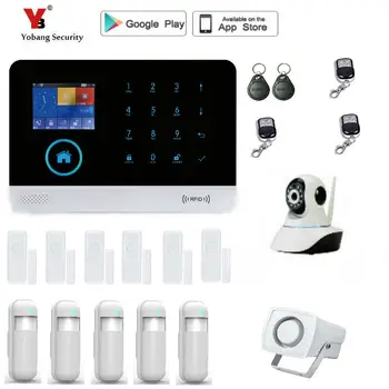 Yobang Security Alarm system for home APP Control WIFI Home Alarm Systems with PIR Detector Voice Security Alarm kit
Yobang Security Alarm system for home APP Control WIFI Home Alarm Systems with PIR Detector Voice Security Alarm kit
