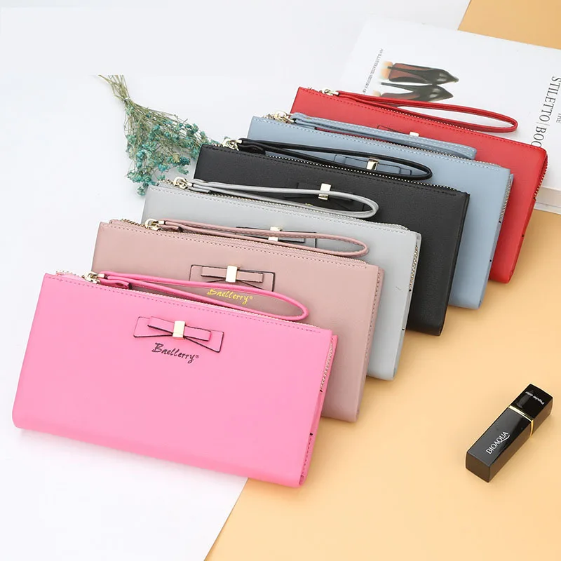 DIKEDAKU Baellerry Fashion Wallet Women Pu Leather Purse Lady Long Handbag Zipper New Korean Version Bow Wallet Big Bill Clip
DIKEDAKU Baellerry Fashion Wallet Women Pu Leather Purse Lady Long Handbag Zipper New Korean Version Bow Wallet Big Bill Clip
