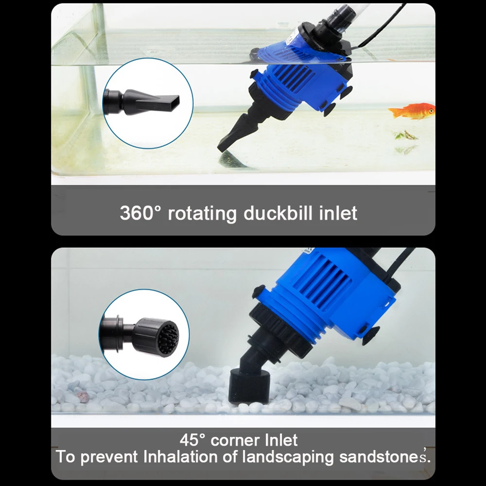 Automatic Fish Tank Water Changer Pump Aquarium Gravel Cleaner Fish Feces Siphon Vacuum Pump