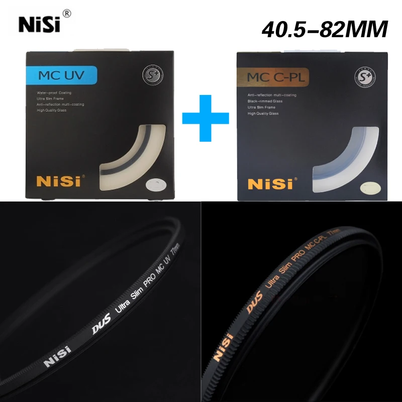 

Nisi mc cpl and UV 40.5 49 52 55 58 62 67 72 77 82mm ultra-thin multi-layer coating circular polarized Filter professional grade