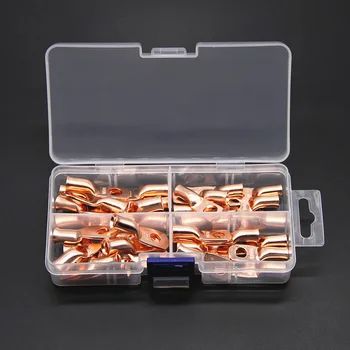 40Pcs 1/4 5/16 Bare Terminals Tinned Copper Lug Ring Seal Wire Cable Crimped/Welding Connectors Assorted Kit
40Pcs 1/4 5/16 Bare Terminals Tinned Copper Lug Ring Seal Wire Cable Crimped/Welding Connectors Assorted Kit