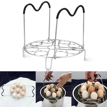 Egg Steamer Rack Silicone Heat Resistant Handle Stainless Steel for Kitchen Instant Pot HY99
Egg Steamer Rack Silicone Heat Resistant Handle Stainless Steel for Kitchen Instant Pot HY99