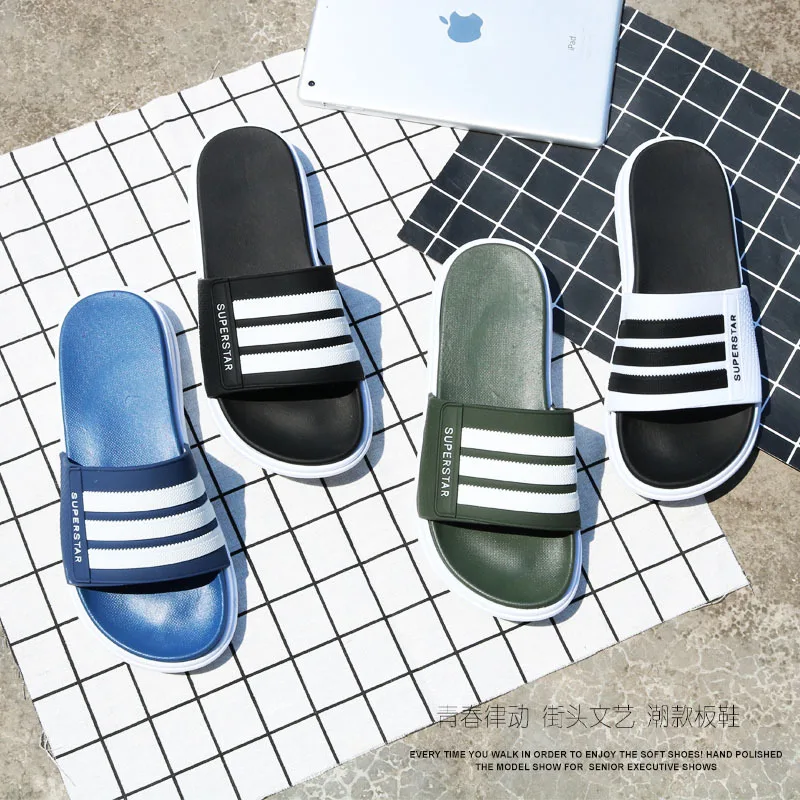 Men's Slippers EVA Men Shoes Women Couple Flip Flops Soft Black and White Stripes Casual Summer Male Chaussures Femme
Men's Slippers EVA Men Shoes Women Couple Flip Flops Soft Black and White Stripes Casual Summer Male Chaussures Femme