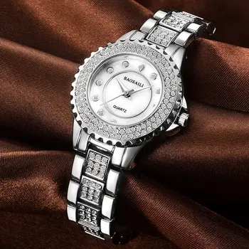 BAOSAILI Brand Gold Waterproof Life Watch For Women Crystal Quartz Stainless Steel Rhinestones Dress Wristwatch
BAOSAILI Brand Gold Waterproof Life Watch For Women Crystal Quartz Stainless Steel Rhinestones Dress Wristwatch