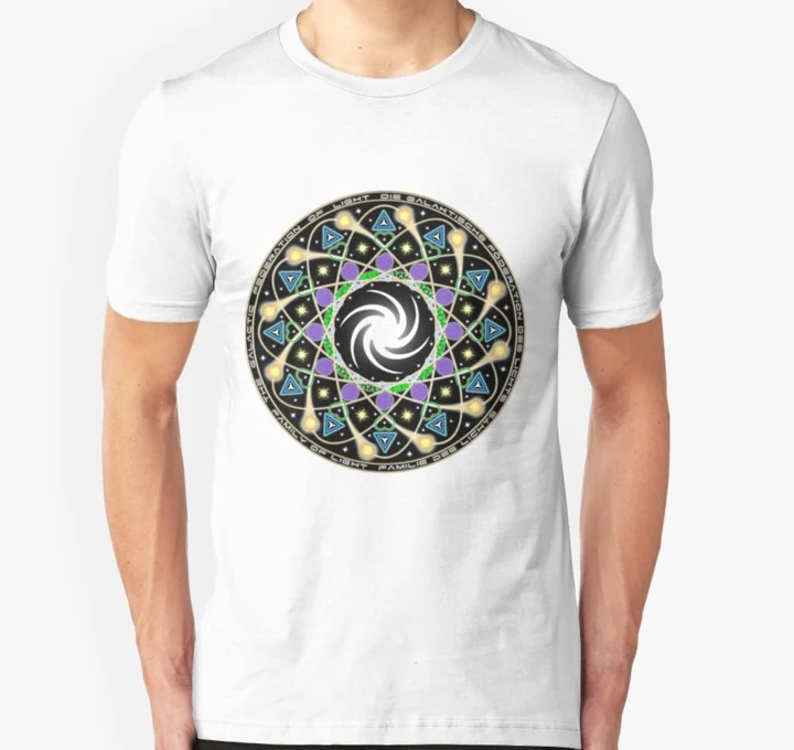 Men Short sleeve tshirt Galactic Federation Of Light Mandala T Shirt T Shirt Women t-shirt
Men Short sleeve tshirt Galactic Federation Of Light Mandala T Shirt T Shirt Women t-shirt