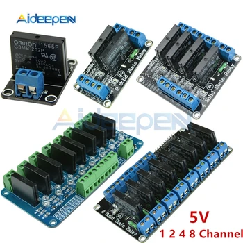 DC 5V 1 2 4 8 Channel Solid State Relay Module High Low Level Relay 240V 2A Output With Resistive Fuse DIY Kit Board For Arduino
DC 5V 1 2 4 8 Channel Solid State Relay Module High Low Level Relay 240V 2A Output With Resistive Fuse DIY Kit Board For Arduino