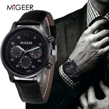 MIGEER Male Clock Fashion Mens Watches Luxury Retro Design Leather Band Analog Quartz Watch Men Business Watch Relogio Masculino
MIGEER Male Clock Fashion Mens Watches Luxury Retro Design Leather Band Analog Quartz Watch Men Business Watch Relogio Masculino
