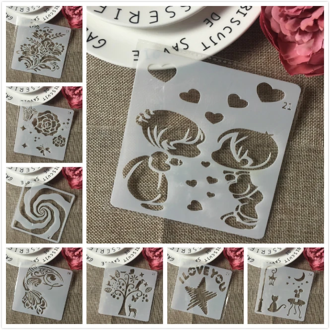 8Pcs/Set 13cm Children Cat Flower DIY Layering Stencils Painting Scrapbook Coloring Embossing Album Decorative Card Template
8Pcs/Set 13cm Children Cat Flower DIY Layering Stencils Painting Scrapbook Coloring Embossing Album Decorative Card Template