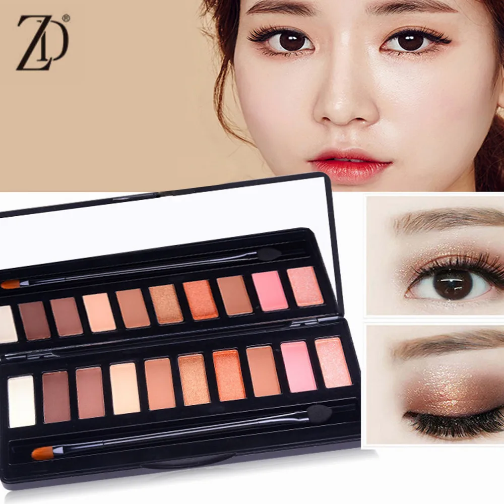 ZD 10 Colors Eye Shadow Palette Shimmer Matte Eyeshadow Cosmetic Baked Powder Waterproof Earth Color Eye Makeup F2075
ZD 10 Colors Eye Shadow Palette Shimmer Matte Eyeshadow Cosmetic Baked Powder Waterproof Earth Color Eye Makeup F2075