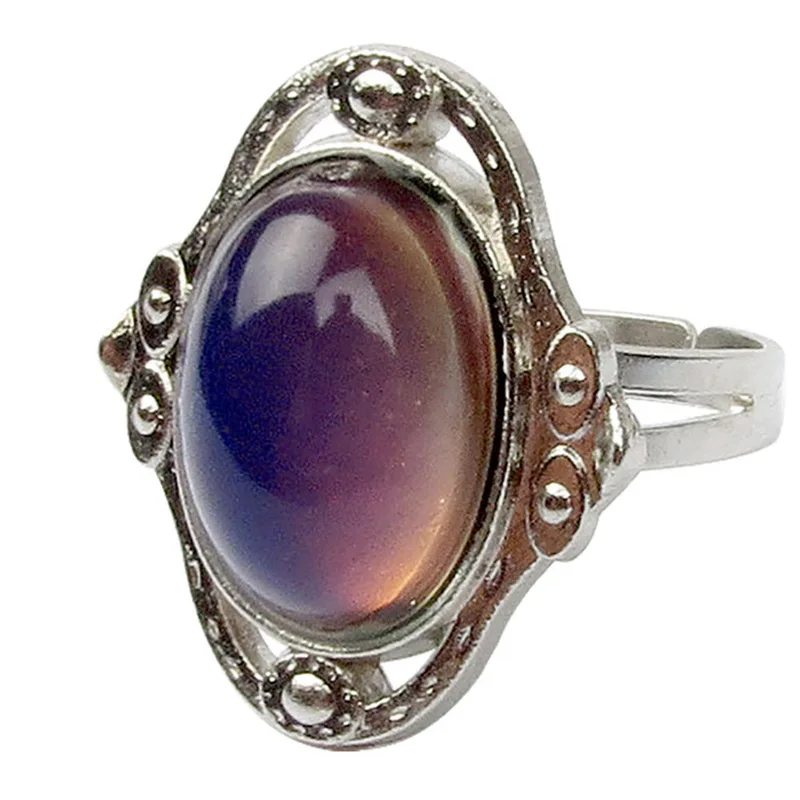 New Arrival Vintage Color Change Mood Adjustable Ring Oval Emotion Feeling Changeable Ring Temperature Control
New Arrival Vintage Color Change Mood Adjustable Ring Oval Emotion Feeling Changeable Ring Temperature Control