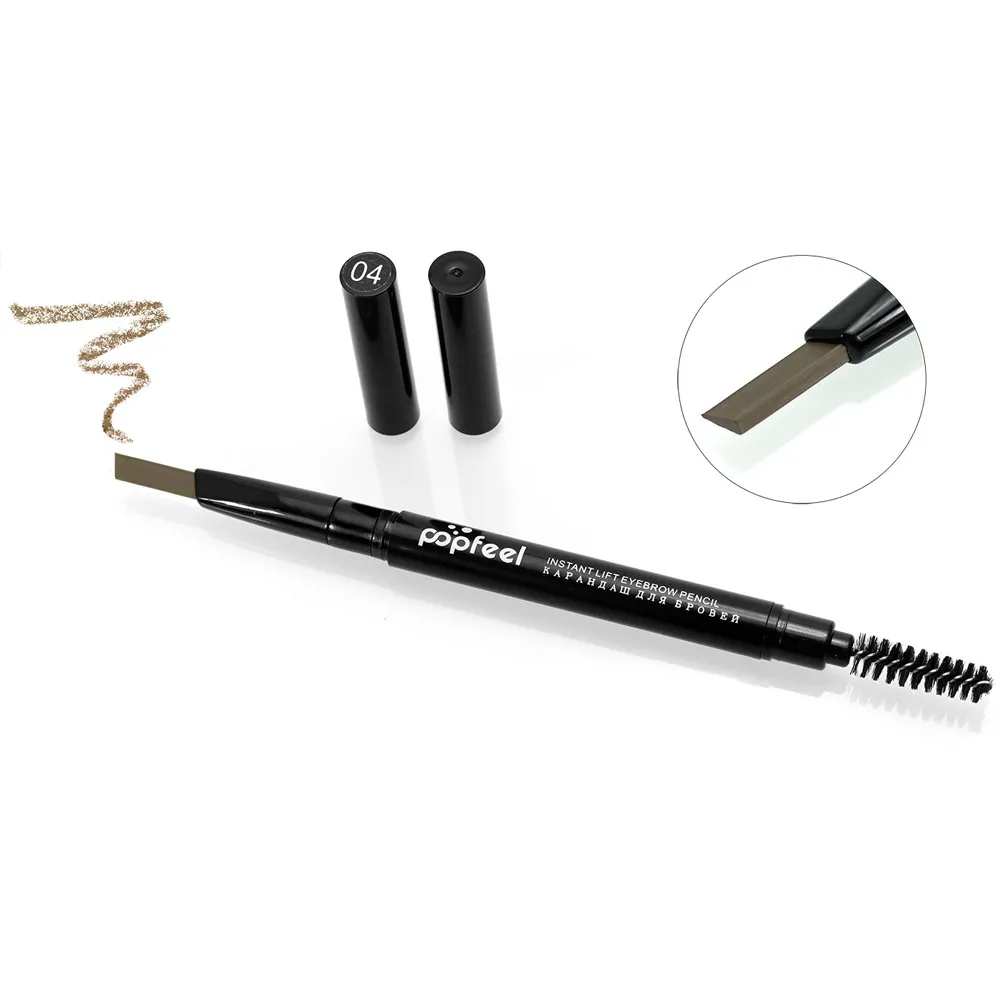 

Eyebrow Tattoo Pen Brow Gel Cosmetics Waterproof Makeup Double Automatic Rotation Eyebrow Eyeliner Pencil Tool Cejas Maquillaje