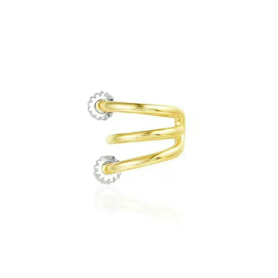 MeiBaPJ Real S925 Sterling Silver Circle Single Golden Clip Earrings Fashion Personality Fine Jewelry for Women
MeiBaPJ Real S925 Sterling Silver Circle Single Golden Clip Earrings Fashion Personality Fine Jewelry for Women
