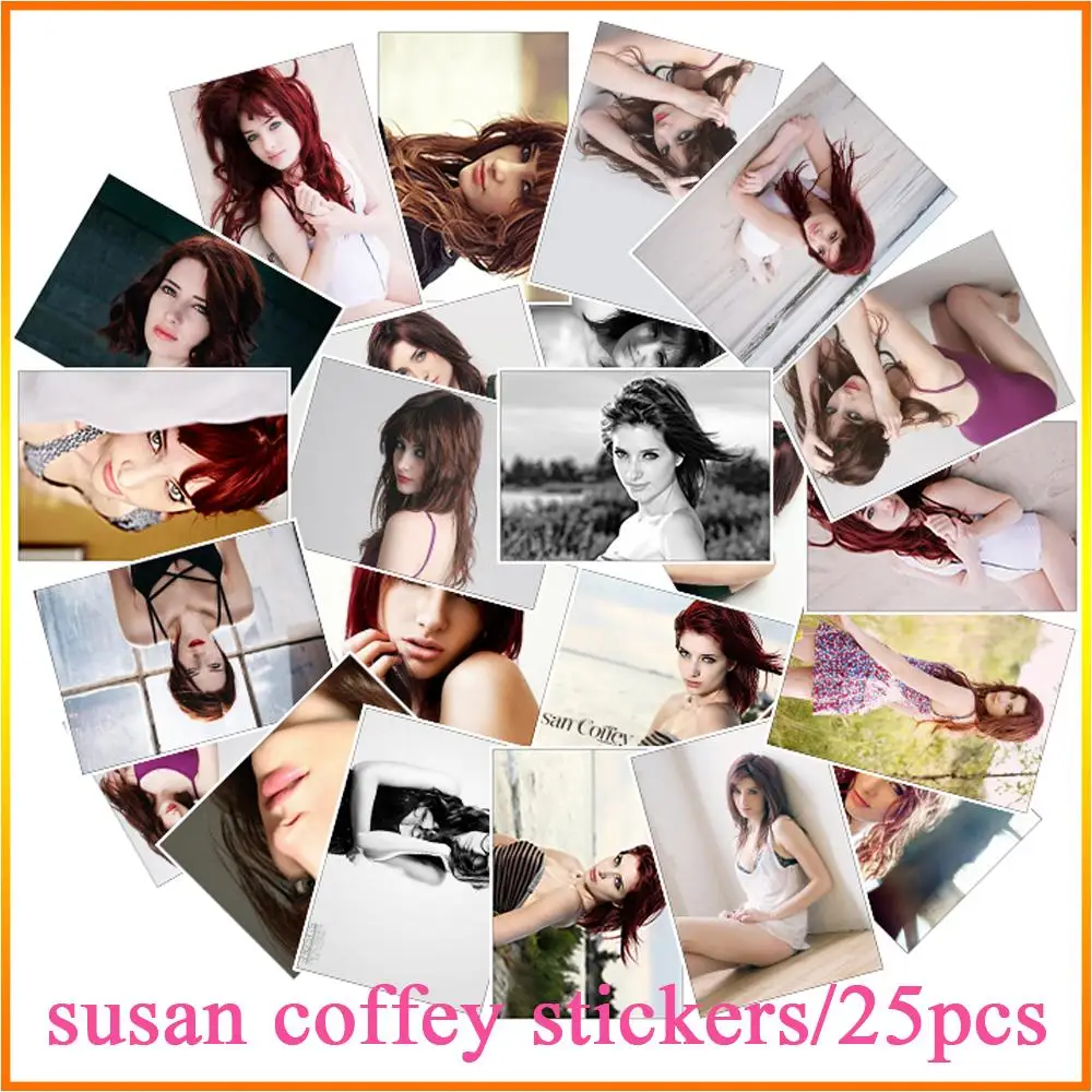 25Pcs Sexy Fashion model susan coffey Waterpoof Sunscreen PVC Sticker For Motorcycle Truck Bedroom Trunk Skateboard Luggage
25Pcs Sexy Fashion model susan coffey Waterpoof Sunscreen PVC Sticker For Motorcycle Truck Bedroom Trunk Skateboard Luggage