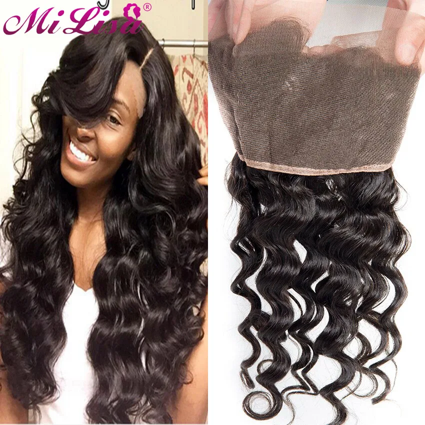 Mi Lisa 13 x 4 Loose Wave Pre Plucked Lace Frontal Closure With Baby Hair Ear To Ear Bleached Knots 100% Remy Human Hair Closure
Mi Lisa 13 x 4 Loose Wave Pre Plucked Lace Frontal Closure With Baby Hair Ear To Ear Bleached Knots 100% Remy Human Hair Closure