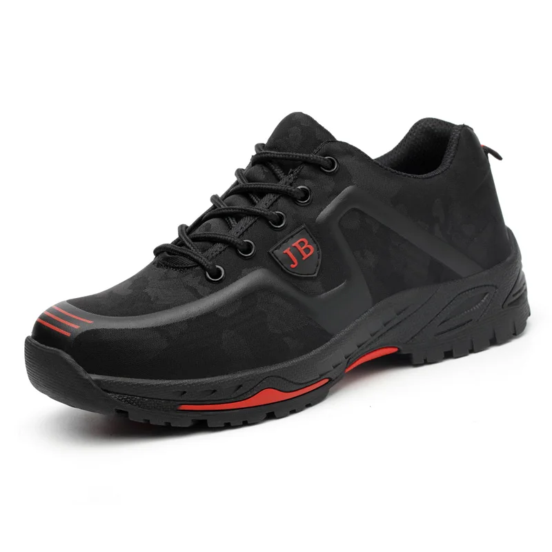 Men Safety Shoes Breathable Summer Boots Anti-smashing Anti-puncture Steel Toe Caps Anti-piercing Breathable Mens Work Shoes image 2