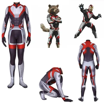 2019 Avengers Endgame Quantum Realm Kostuum Advanced Tech Cosplay Costume Iron Man 3D Print Fullbody Suit For Kids Adult Custom
2019 Avengers Endgame Quantum Realm Kostuum Advanced Tech Cosplay Costume Iron Man 3D Print Fullbody Suit For Kids Adult Custom
