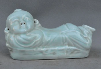 9" Chinese China Antiques old Porcelain Glaze Carved Boy Statue pillow Occipital
9" Chinese China Antiques old Porcelain Glaze Carved Boy Statue pillow Occipital