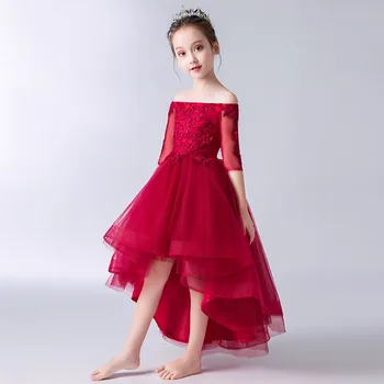 2019 Summer girls dress one shoulder red catwalk birthday party Dress children princess dress Fluffy host costume
2019 Summer girls dress one shoulder red catwalk birthday party Dress children princess dress Fluffy host costume