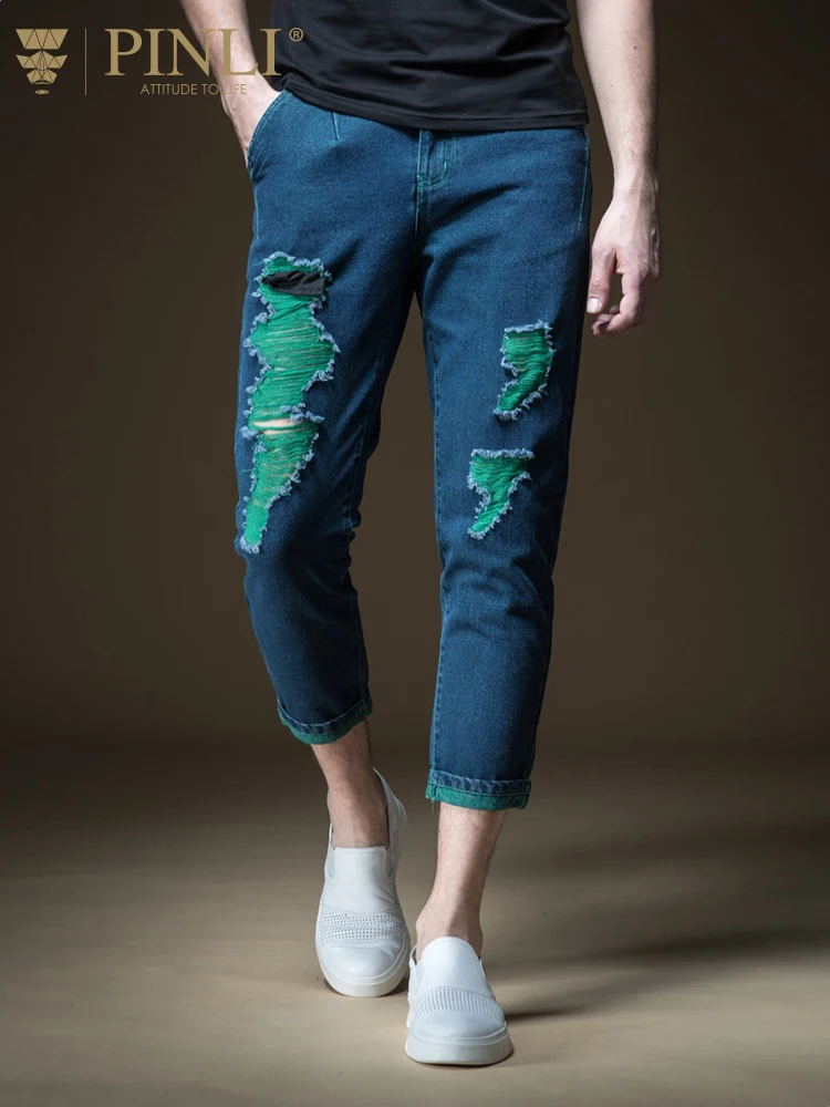 2019 Mid Pencil Pants Hole Jeans Men Pinli Spring New Men's Decoration Bodies With Holes In Small Feet 9 Minutes Top B191116091
2019 Mid Pencil Pants Hole Jeans Men Pinli Spring New Men's Decoration Bodies With Holes In Small Feet 9 Minutes Top B191116091