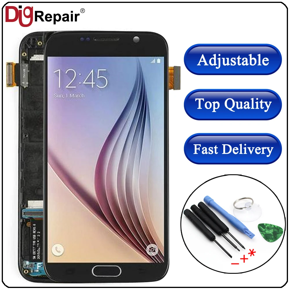 AAA For SAMSUNG GALAXY S6 LCD G920 G920F Display Touch Screen Digitizer Replacement with Frame For Samsung S6 Display g920f lcd
AAA For SAMSUNG GALAXY S6 LCD G920 G920F Display Touch Screen Digitizer Replacement with Frame For Samsung S6 Display g920f lcd