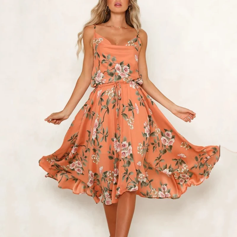 Sexy Women Strappy Floral Dress Summer Backless Beach Boho Party Casual Sundress
Sexy Women Strappy Floral Dress Summer Backless Beach Boho Party Casual Sundress