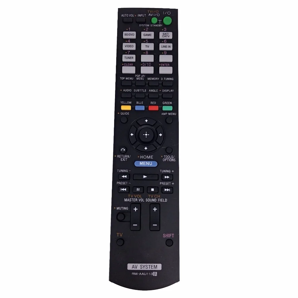 New Replacement RM-AAU113 Remote Control For Sony AV SYSTEM Audio Power Amplifier RMAAU113 RM-AAU072 STR-DH830 Remoto Controle
New Replacement RM-AAU113 Remote Control For Sony AV SYSTEM Audio Power Amplifier RMAAU113 RM-AAU072 STR-DH830 Remoto Controle