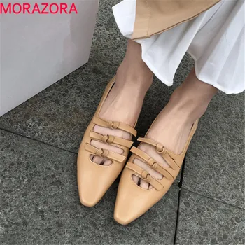 MORAZORA 2019 top quality cow leather women pumps pointed toe summer shoes bowknot simple comfortable single shoes woman black
MORAZORA 2019 top quality cow leather women pumps pointed toe summer shoes bowknot simple comfortable single shoes woman black