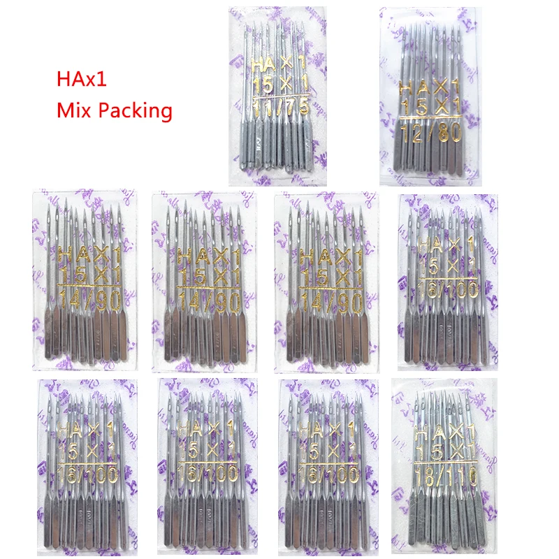 100pcs Sewing Needles HAX1 Mix Packing Compatible Suitable For All Brand Industrial Lockstitch Sewing Machine Juki Singer Takin
100pcs Sewing Needles HAX1 Mix Packing Compatible Suitable For All Brand Industrial Lockstitch Sewing Machine Juki Singer Takin