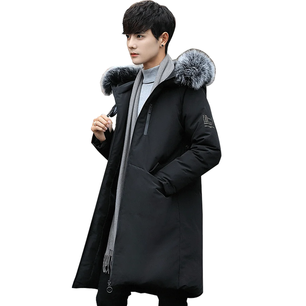Nice Winter Men Cotton-Padded Long Jacket Simple Solid Casual Loose Fur Collar Hooded Parkas Jacket Thicken Coat Plus Size M-4XL
Nice Winter Men Cotton-Padded Long Jacket Simple Solid Casual Loose Fur Collar Hooded Parkas Jacket Thicken Coat Plus Size M-4XL
