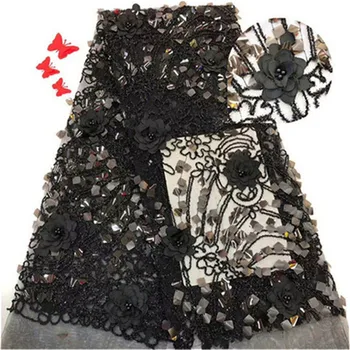 African Lace Fabric 2019 Black High Quality Lace Sequins Fabric French Nigerian Beads Lace Fabric 3d Embroidery Wedding Lace
African Lace Fabric 2019 Black High Quality Lace Sequins Fabric French Nigerian Beads Lace Fabric 3d Embroidery Wedding Lace