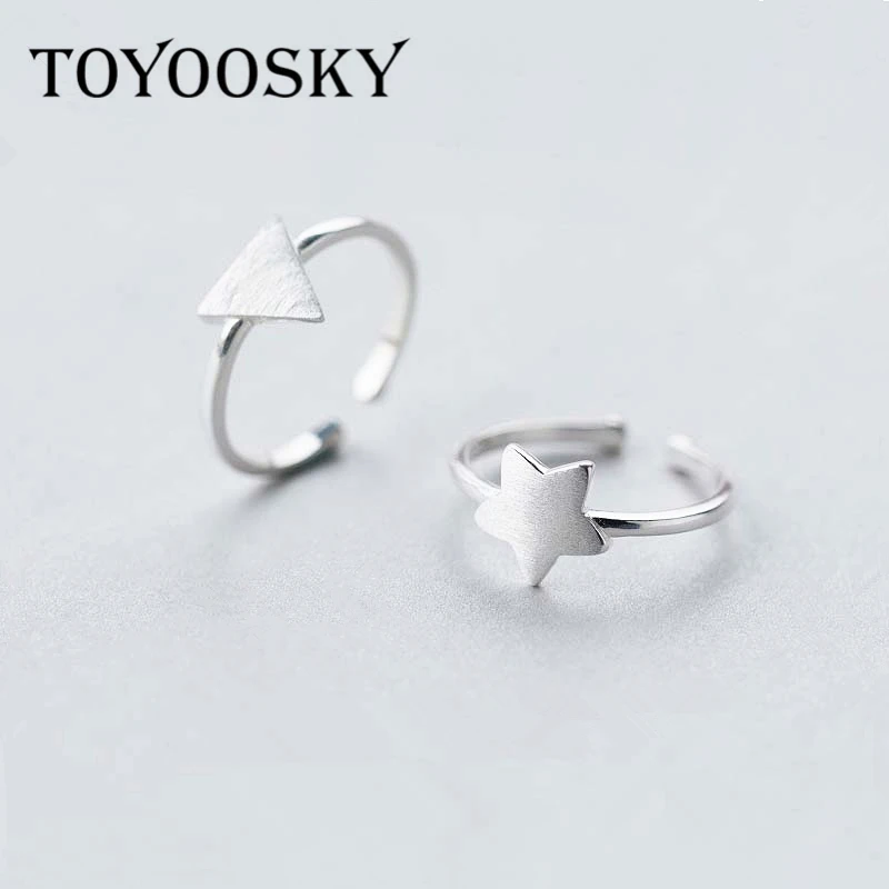 100% 925 Sterling Silver Adjustable Party Rings For Women Lovers Couple Jewelry Fashion Gift Geometry Star Triangle Opening Ring
100% 925 Sterling Silver Adjustable Party Rings For Women Lovers Couple Jewelry Fashion Gift Geometry Star Triangle Opening Ring