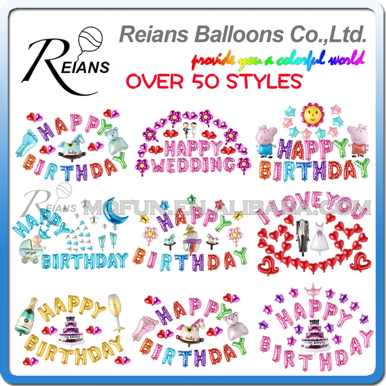 50 Set Reians Cartoon baby Happy Birthday Wedding Party Decoration Letter Number Party Supplies Air Aluminum Foil Balloons Set
50 Set Reians Cartoon baby Happy Birthday Wedding Party Decoration Letter Number Party Supplies Air Aluminum Foil Balloons Set