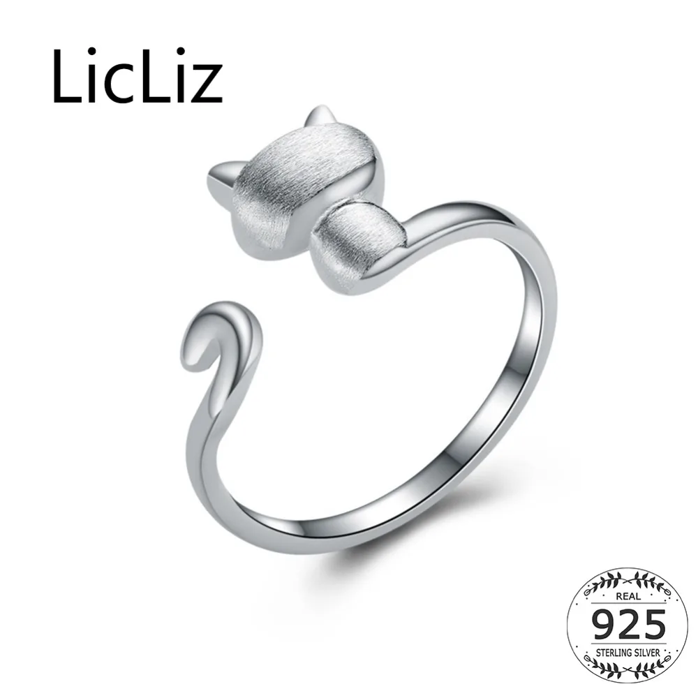LicLiz 2019 New 925 Sterling Silver Cat Open Rings for Women White Gold Jewelry Brushed Cat Cuff Ring Gift with Long Tail LR0718
LicLiz 2019 New 925 Sterling Silver Cat Open Rings for Women White Gold Jewelry Brushed Cat Cuff Ring Gift with Long Tail LR0718