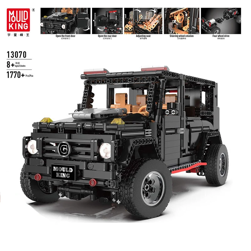 New Style Yeshin DHL 13070 Technic Series Compatible With Legoing MOC-2425 G500 AWD Wagon Set Building Blocks Bricks Kids RC Mot
New Style Yeshin DHL 13070 Technic Series Compatible With Legoing MOC-2425 G500 AWD Wagon Set Building Blocks Bricks Kids RC Mot