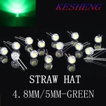 200pcs 5mm Straw Hat Green Clear Lens LED Diode Light 5 mm Ultra Bright Wide Angle LED Light Emitting Diode Lamp Through Hole
200pcs 5mm Straw Hat Green Clear Lens LED Diode Light 5 mm Ultra Bright Wide Angle LED Light Emitting Diode Lamp Through Hole