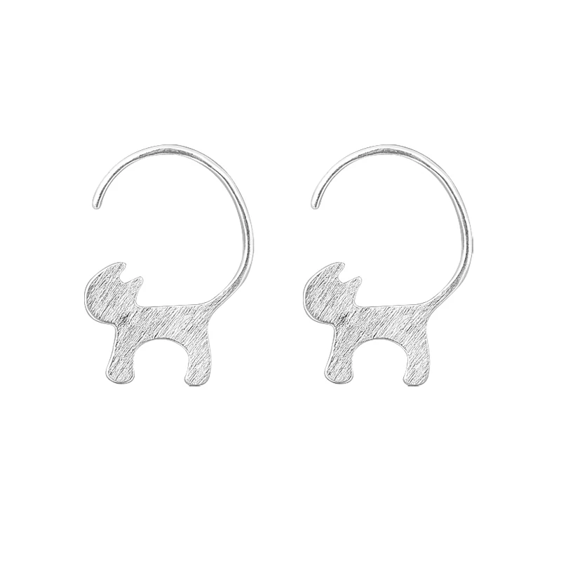 Female Silver Earrings Girl's Pretty Cute Cat Shape Korea Fashion Women Stud Earrings Solid 925 Sterling Silver Jewelry Gift
Female Silver Earrings Girl's Pretty Cute Cat Shape Korea Fashion Women Stud Earrings Solid 925 Sterling Silver Jewelry Gift