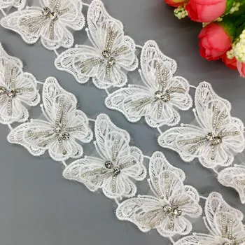 2 yd Butterfly Flower Beaded Lace Trim Knitting Latest African Laces 2019 Wedding Dress Embroidered DIY Ribbon Sewing Supplies
2 yd Butterfly Flower Beaded Lace Trim Knitting Latest African Laces 2019 Wedding Dress Embroidered DIY Ribbon Sewing Supplies