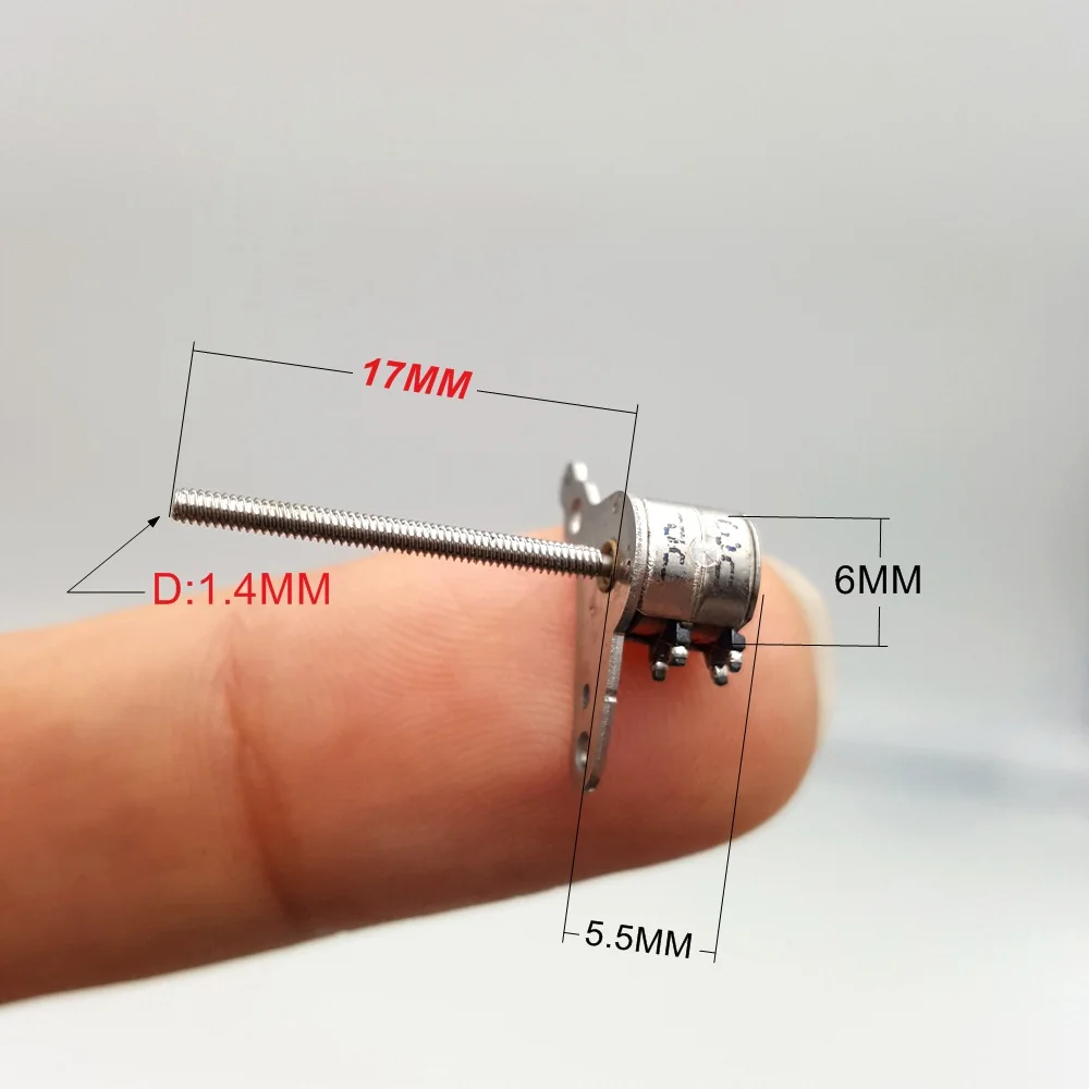 1PC DC 3V 5V Micro Stepper Motor 6mm 2-phase 4-wire Step Motor with Long lead screw for Camera lens adjusting motor
1PC DC 3V 5V Micro Stepper Motor 6mm 2-phase 4-wire Step Motor with Long lead screw for Camera lens adjusting motor