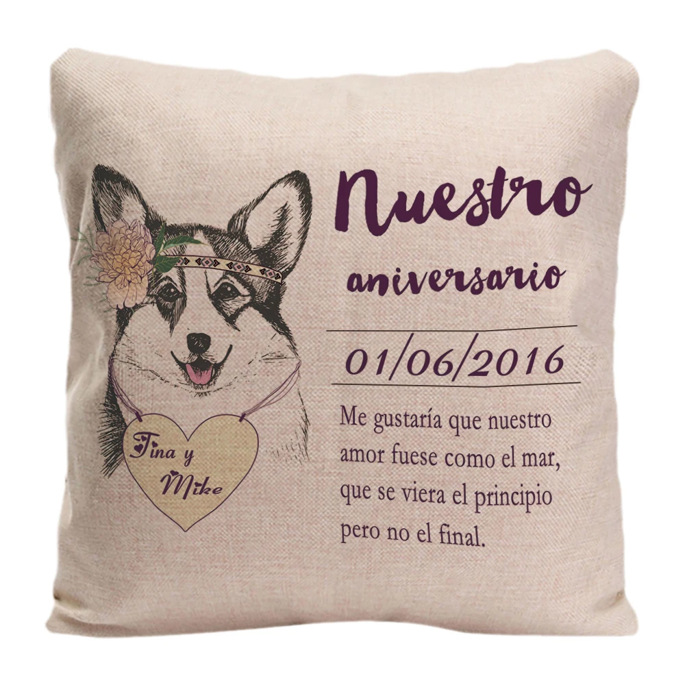 Save The Date! Husky Printed Throw Pillowcase Decorative Cushion Cover Customize Anniversary Celebration Gift By LVSURE
Save The Date! Husky Printed Throw Pillowcase Decorative Cushion Cover Customize Anniversary Celebration Gift By LVSURE