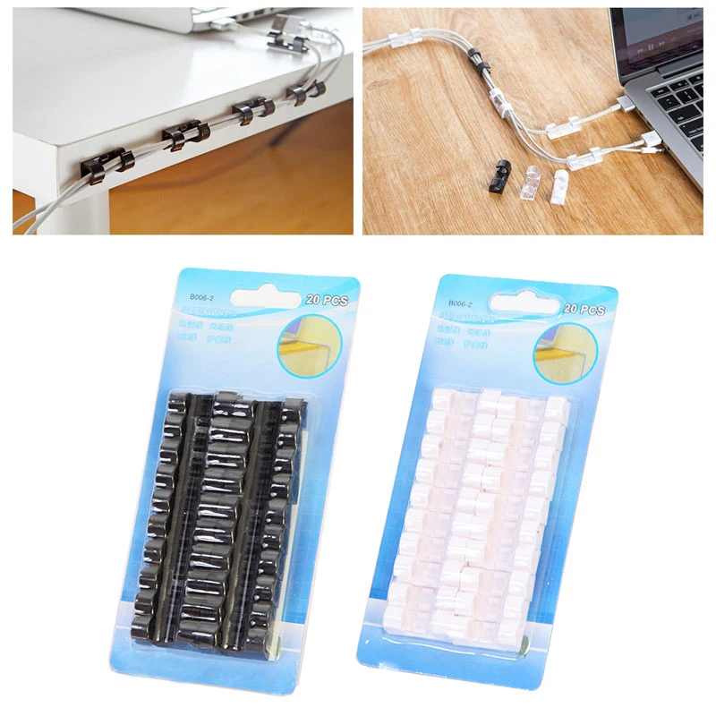 Plastic Clips 20pcs 3 Colors Desktop Organization Office Home Storage Buckle Cable Clip Wire Clamp Self-Adhesive Mini
Plastic Clips 20pcs 3 Colors Desktop Organization Office Home Storage Buckle Cable Clip Wire Clamp Self-Adhesive Mini
